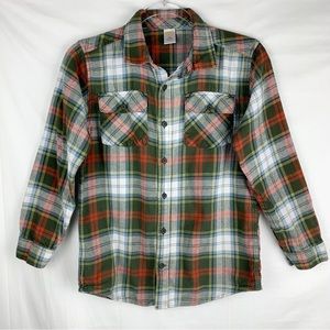 Gymboree Boys Plaid Button Front Shirt size L (10-12)